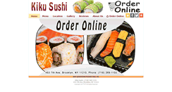 Desktop Screenshot of brooklynkikusushi.com